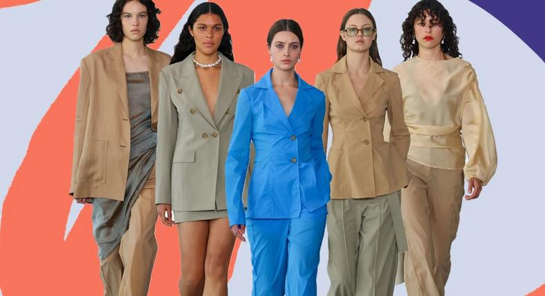 Women work fashion inspiration from Rejina Pyo's Collection at London Fashion Week