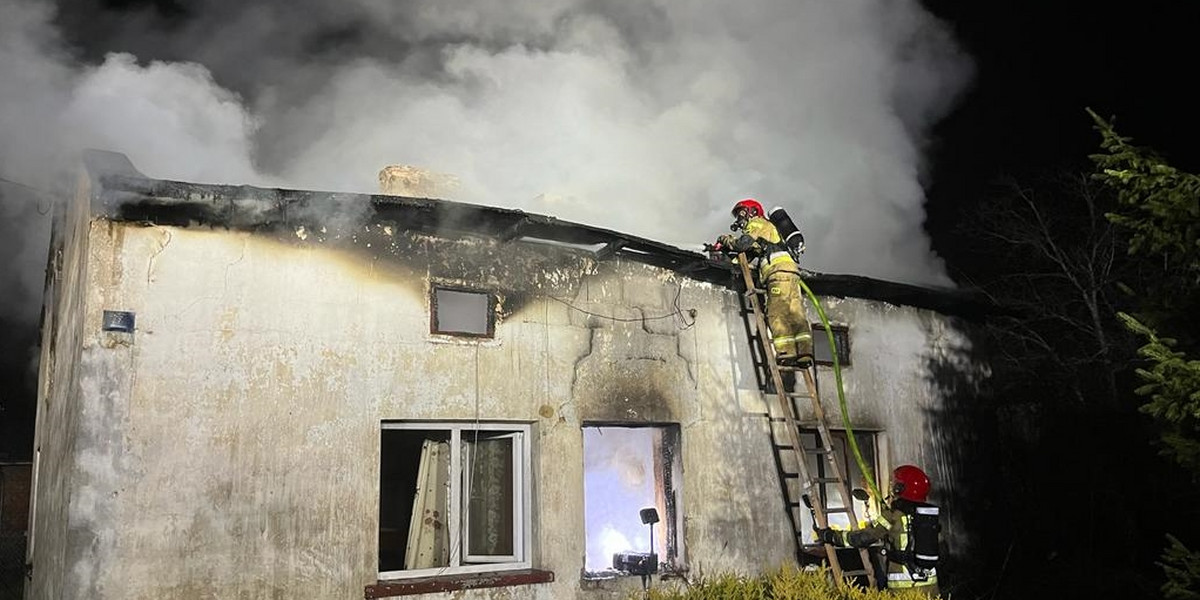 Tragedia w Głownie. To pierwsza ofiara śmiertelna pożaru w Nowym Roku.