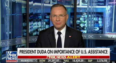 Duda pojawił się w Fox News. W czasie wywiadu wybuchł śmiechem