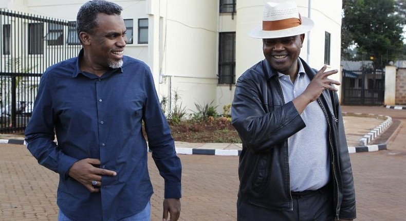 Director of Public Prosecutions Noordin Haji and Director of Criminal Investigations George Kinoti