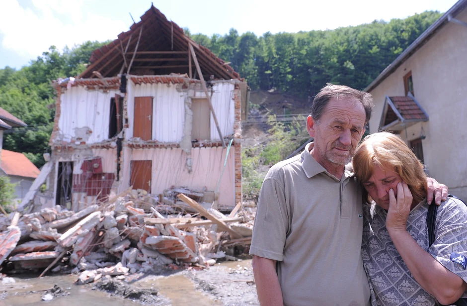 Jezive posledice poplava: Krupanj 2014. godine