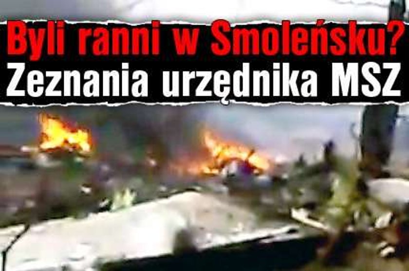 Byli ranni w Smoleńsku? Kopacz zaprzecza