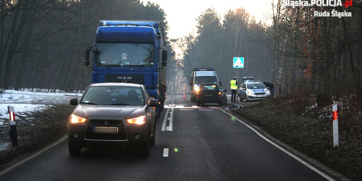 Zatrzymał tira. Po chwili zginął