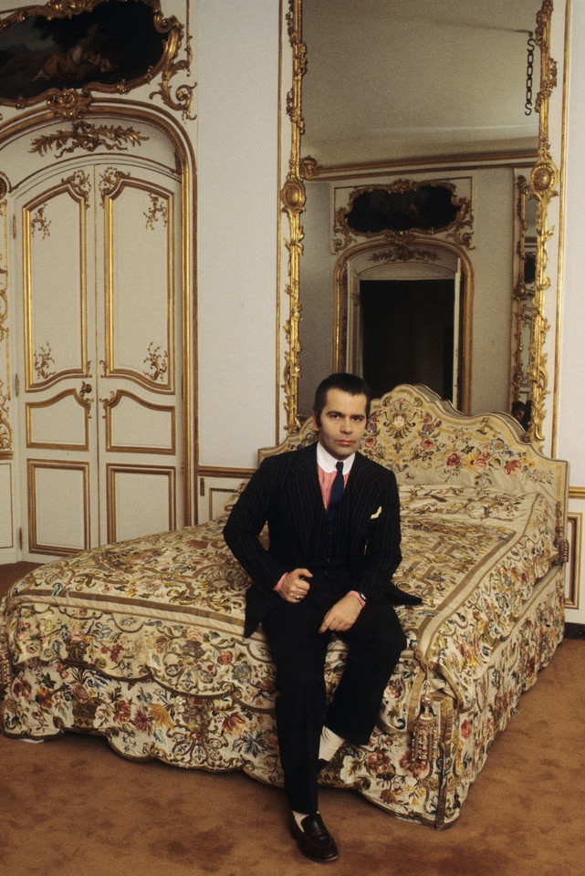 Paryż, rok 1978 - Lagerfeld w swoim domu