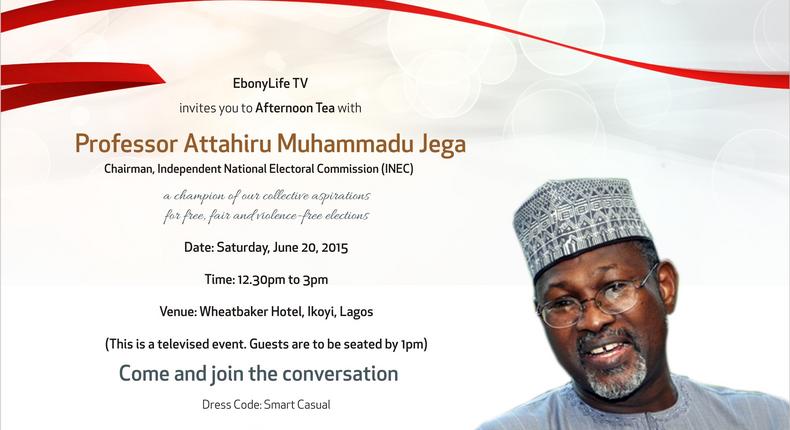 Afternoon Tea with Prof Jega.