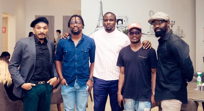 Shawn Faqua (Actor), Idhebor Kagho (Cinematographer), Udoka Oyeka (Actor, Director, Producer), Brymo (Musician, Actor) Brutus Richard (Actor) [Udoka Oyeka]