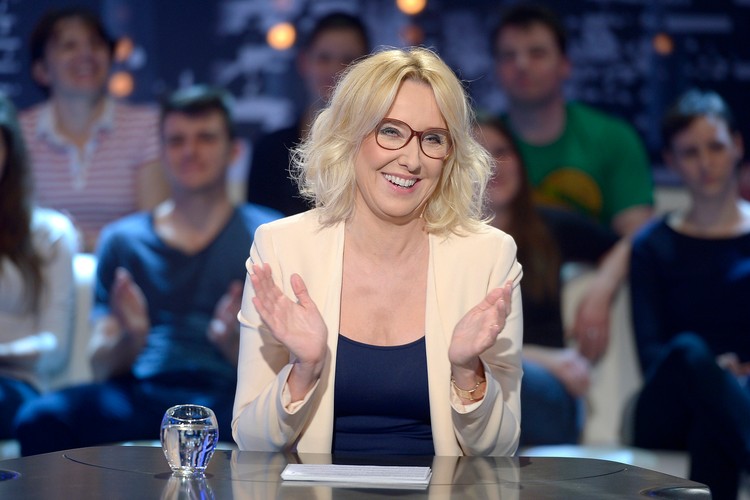 Agata Młynarska w programie 'Świat się kręci'