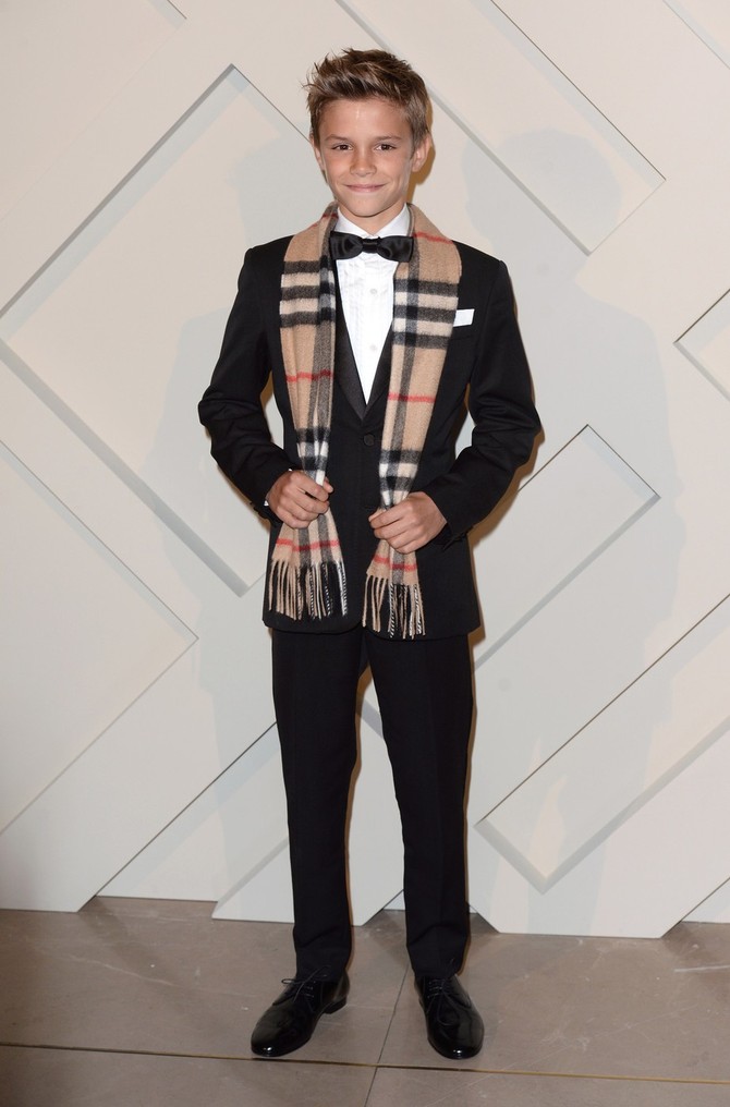 Romeo Bekam kao model za kolekciju "Burberry Kids"