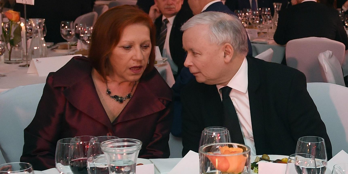 Pani Basia i Jarosław Kaczyński