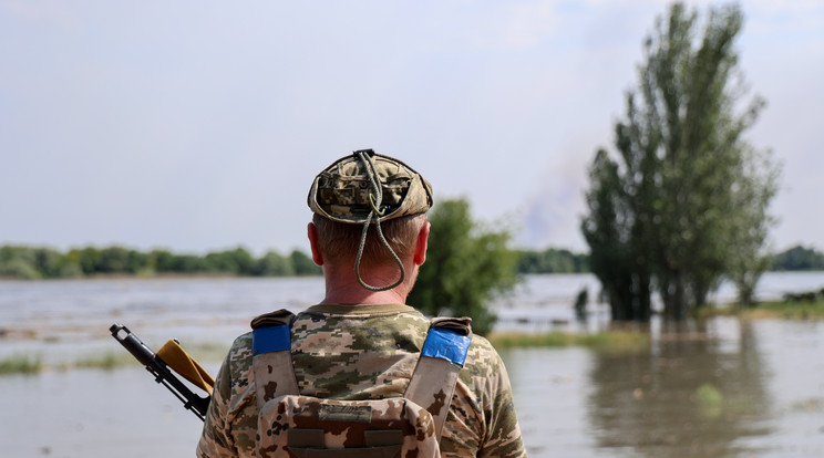 Az ukrán hírszerzés szerint az orosz katonák beismerték a robantást. / Fotó: MTI/EPA/Ivan Antipenko