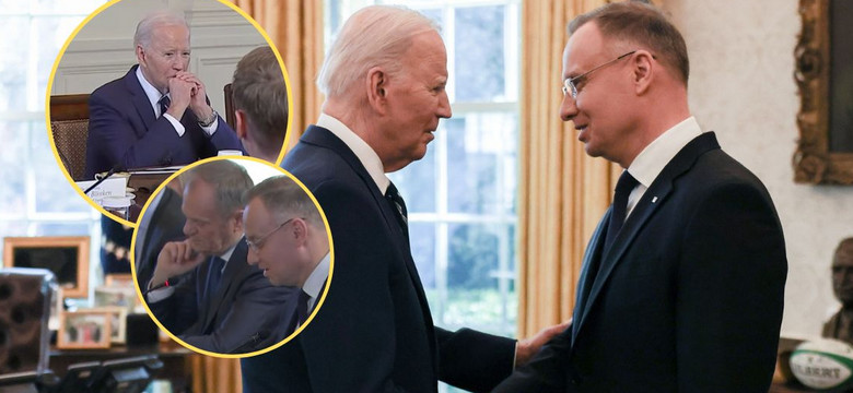 Andrzej Duda i Donald Tusk spotkali się z Joem Bidenem. Ekspert: sygnały lekceważenia