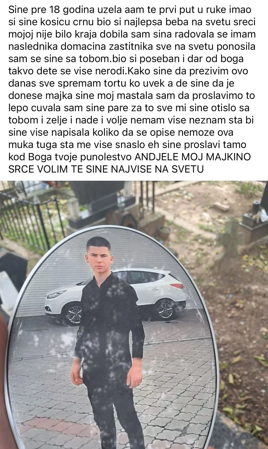 Objava Danijelove majke