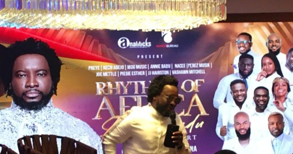 Sonnie Badu set to host 'Rhythms of Africa' concert in Ghana on December, 9 - Vimarsana News