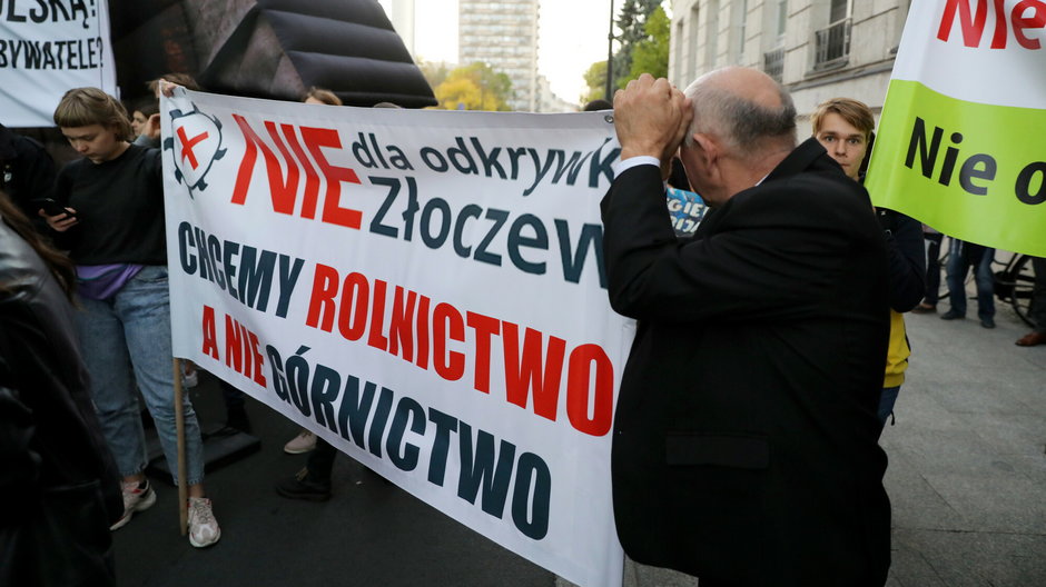 Protest przeciwko budowie odkrywki Złoczew, 2019 r.