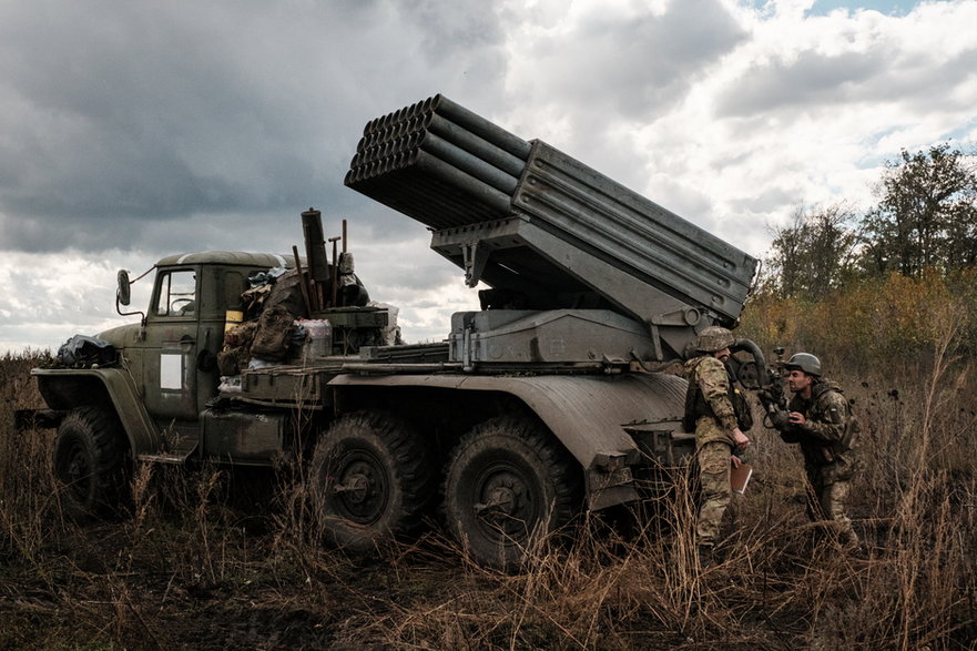 Ukraińscy żołnierze w okolicach Charkowa