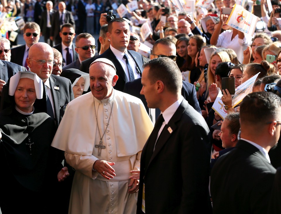 Papież Franciszek w Łagiewnikach