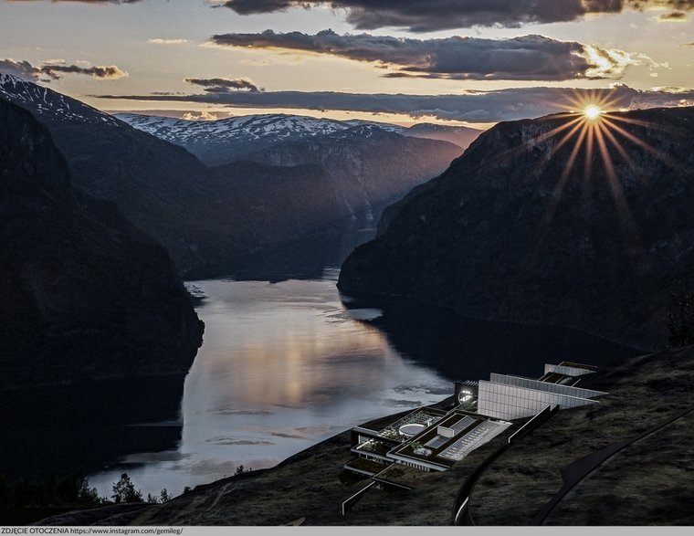 Centrum badań położone jest przy fiordzie Aurlandsfjord