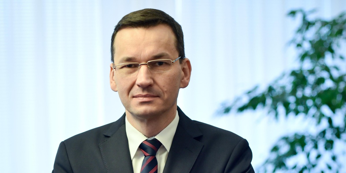 Wicepremier Mateusz Morawiecki