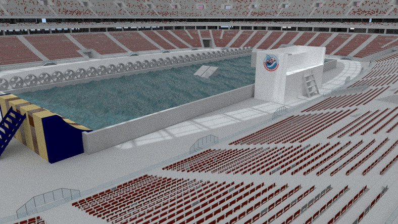 Wizualizacja - tak będzie wyglądał basen na Stadionie Narodowym