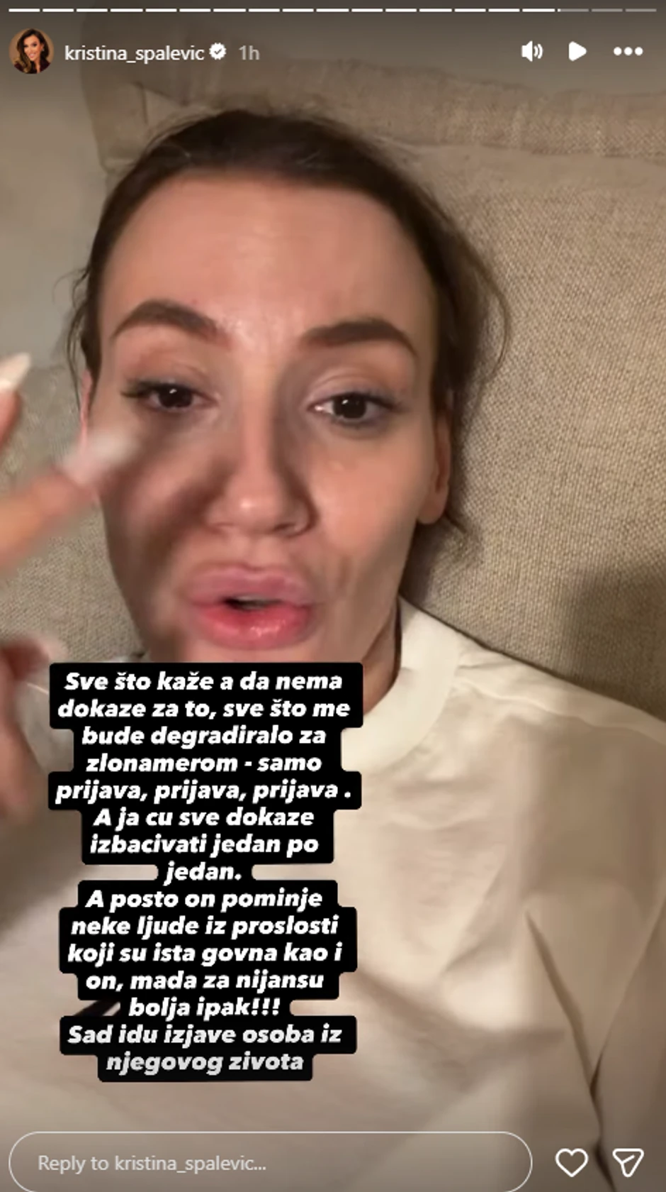 Kristina Spalević iznela jezive optužbe na Kristijanov račun