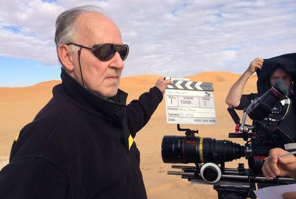 Werner Herzog na planie 'Królowej pustyni'