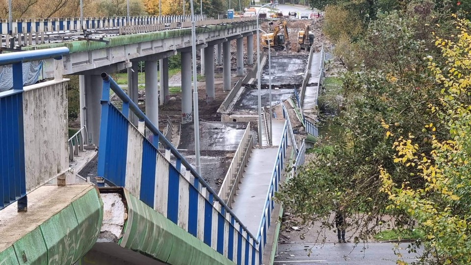 Zawalił się most w Koszalinie