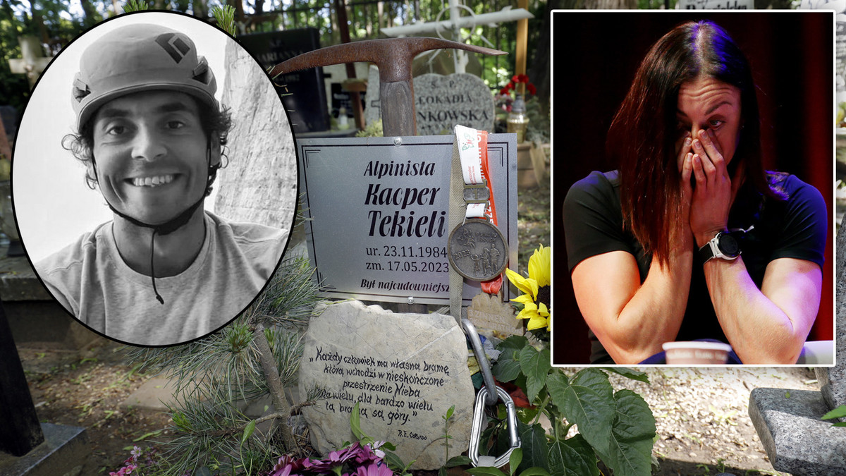 Przejmujące symbole na grobie Kacpra Tekielego. Mija rok od śmierci męża Justyny Kowalczyk
