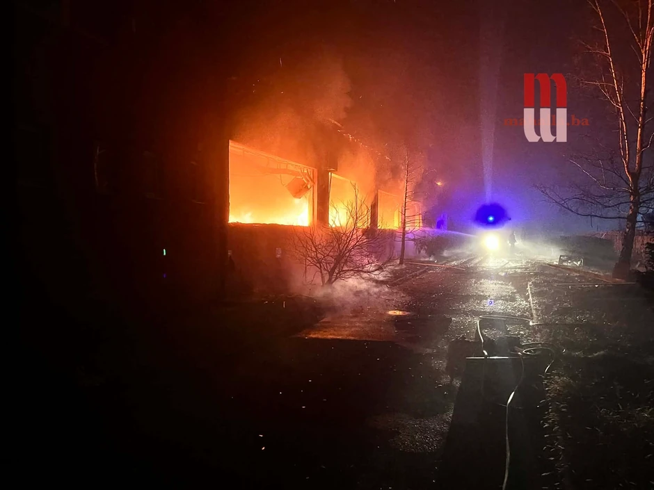 Požar u fabrici odeće "Globus konfekcije" u Kiseljaku