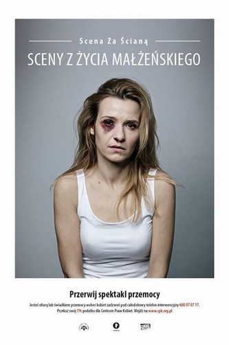 Joanna Koroniewska na plakacie kampanii społecznej Fundacja Centrum Praw Kobiet