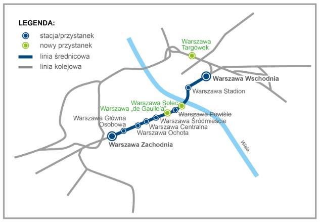 Nowe przystanki kolejowe w Warszawie