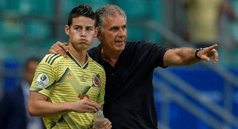 Colombia's coach Carlos Queiroz is getting the best out of his talented playmaker James Rodriguez at the Copa America