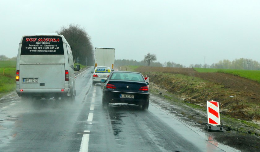 Remont na trasie Lublin-Biłograj