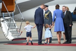 Para książęca Cambridge odleciała z Warszawy do Berlina