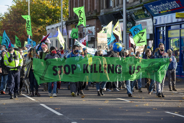 Protesty w trakcie COP26