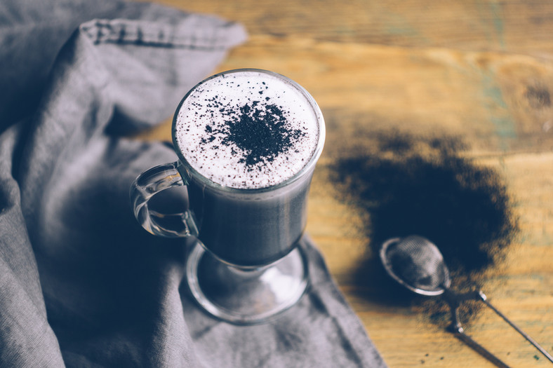 Goth coffee - latte cappuccino