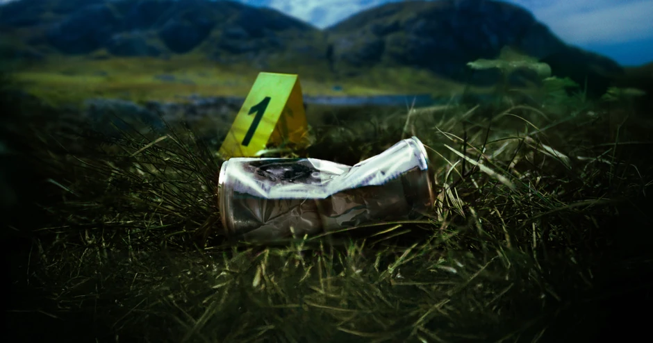 Mjurhed je na udaljenom imanju krišom ostavila limenku energetskog pića kako bi obeležila mesto na kojem je zakopano telo bicikliste | Foto: Netflix