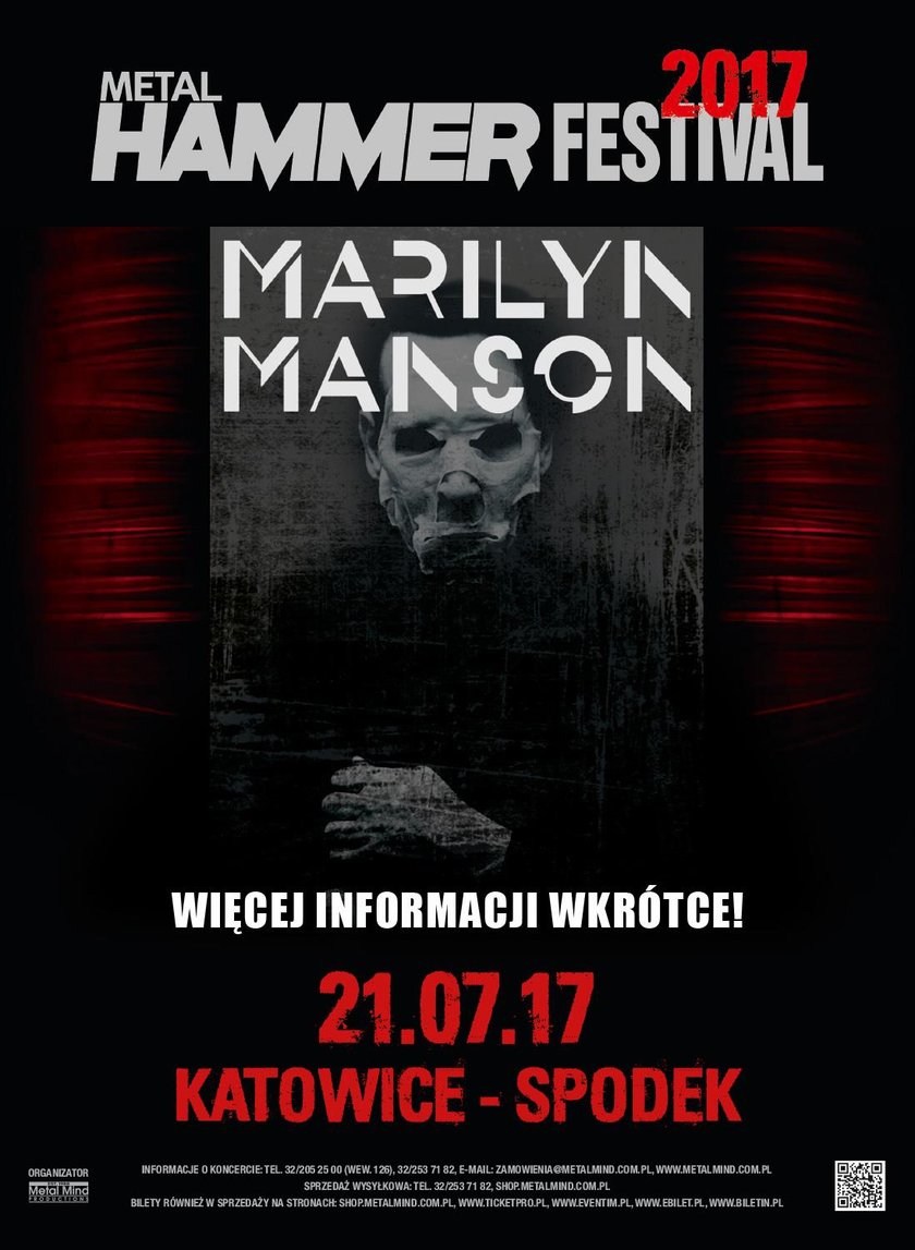 Marilyn Manson przyjedzie do Polski