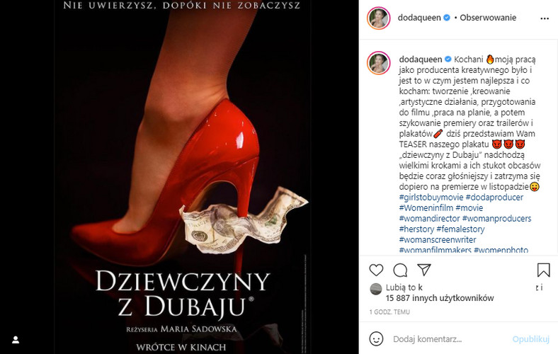 Plakat "Dziewczyn z Dubaju"