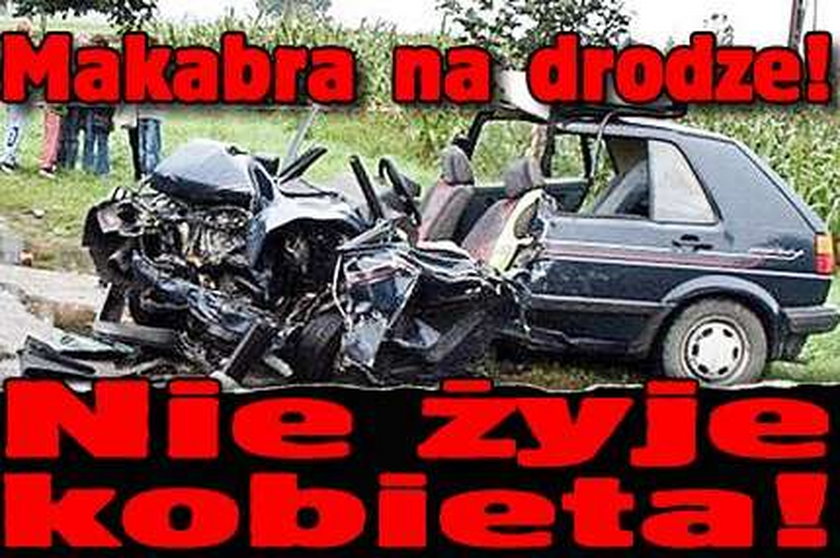 Makabra na drodze! Nie żyje kobieta! FOTO