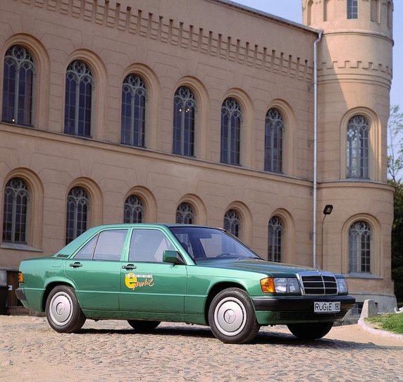 Mercedes 190 z napędem elektrycznym