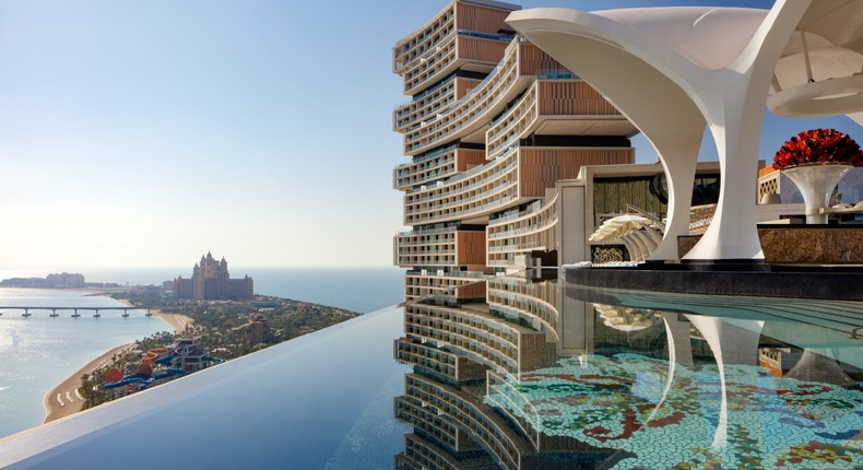 Cloud 22 overlooks the Arabian Gulf near Atlantis The Royal.Atlantis The Royal