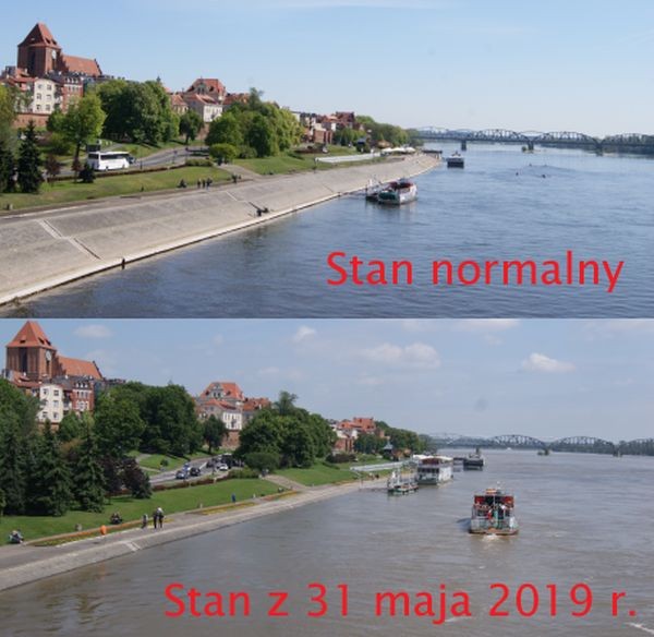 Toruń - fala z 31 maja 2019 r.