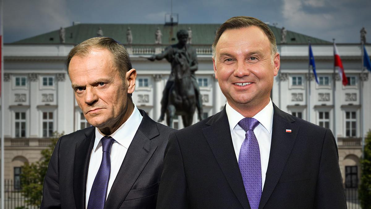 Sondaż wybory prezydenckie Andrzej Duda Donald Tusk