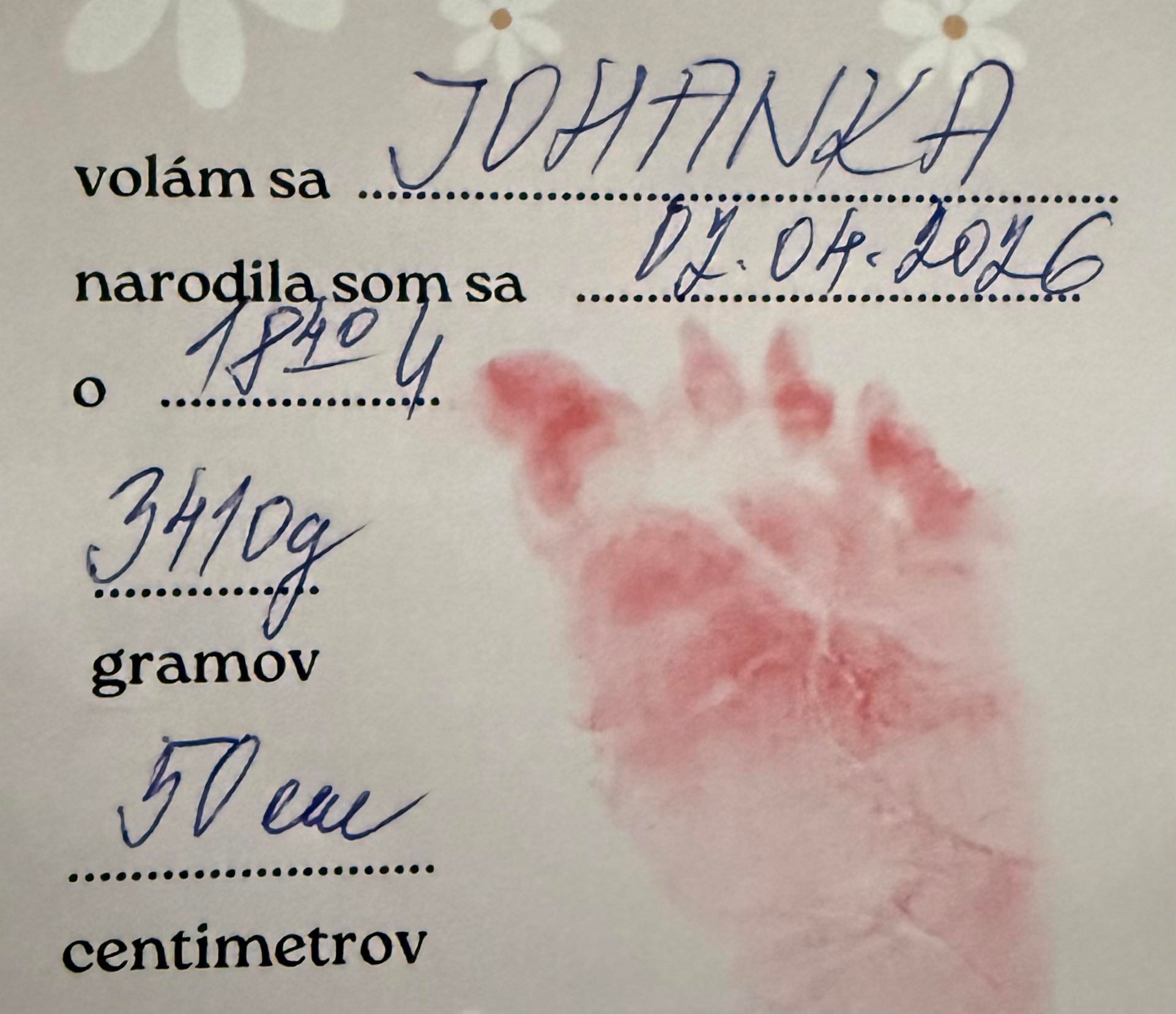 Braňo Jobus sa stal otcom maličkej Johanky.
