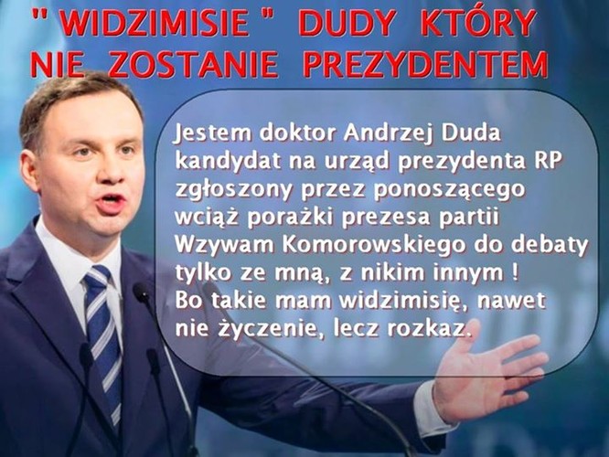 mem / Nie Chcemy by Duda Został Prezydentem Polski