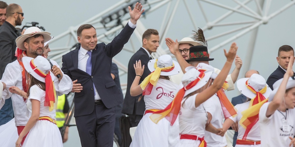 Prezydent Andrzej Duda w Lednicy