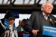 Presidential Candidate Bernie Sanders Holds Election Night Rally