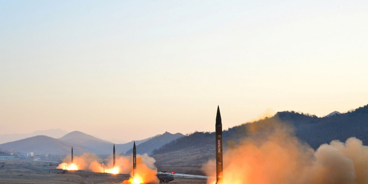 Kim supervised a ballistic-rocket-launching drill of Hwasong artillery units of the Strategic Force of the KPA on the spot.