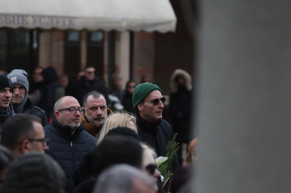 Članovi Beogradskog sindikata na sahrani