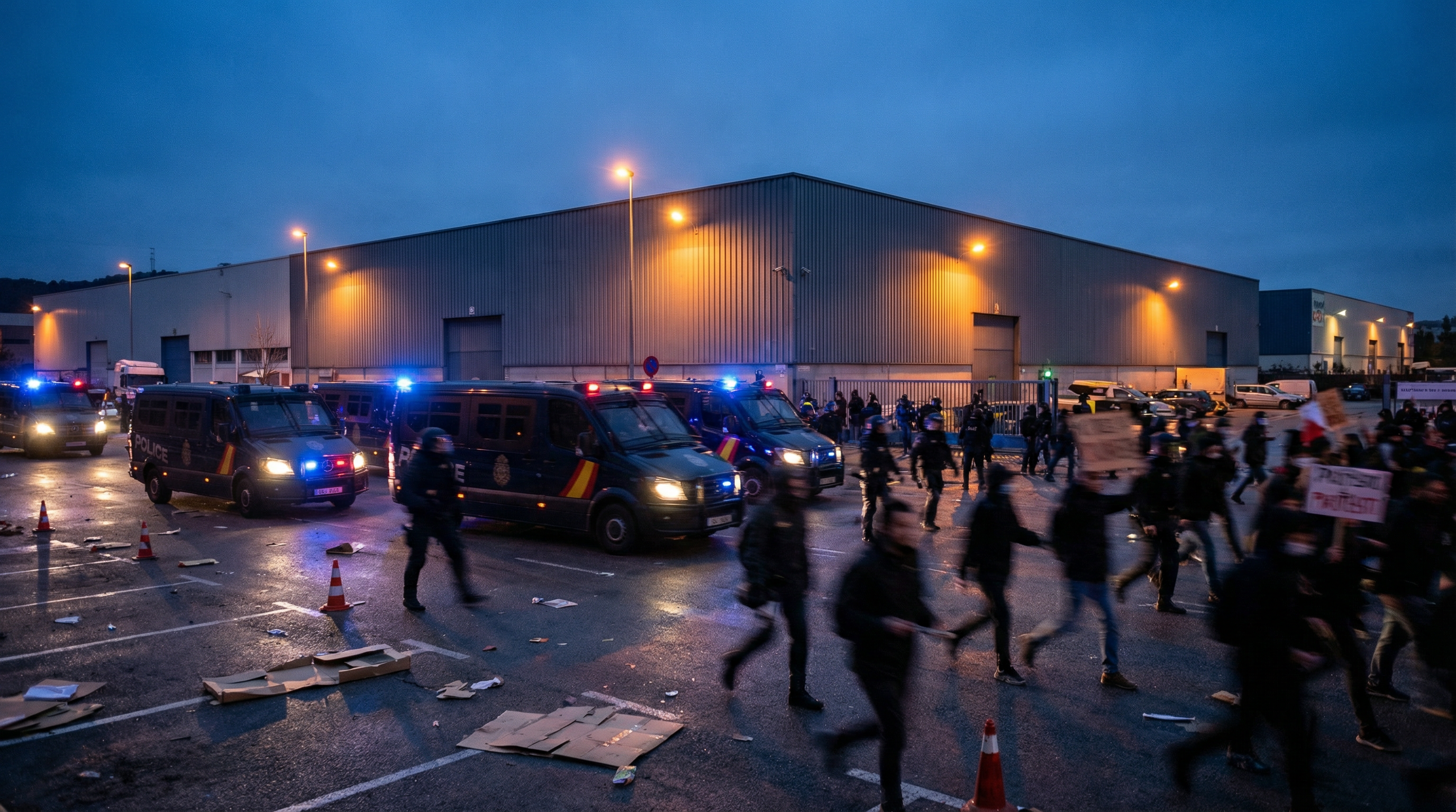 Barcelona: Los Mossos cargan contra 300 antifascistas por acto neonazi
